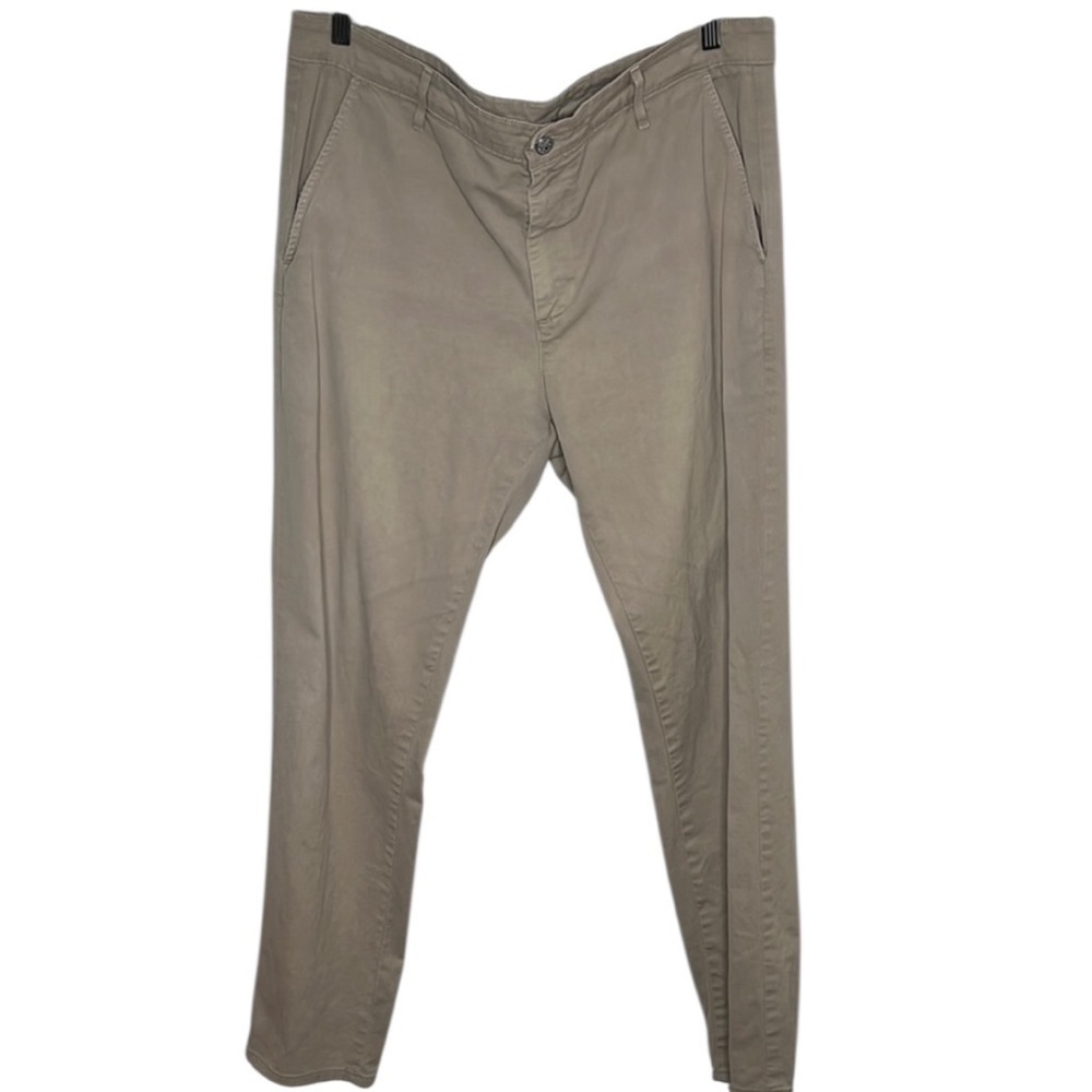 Adriano Goldschmied Supply Tan Standard Issue Slim Khaki Pants Men Size 36 SPOT
